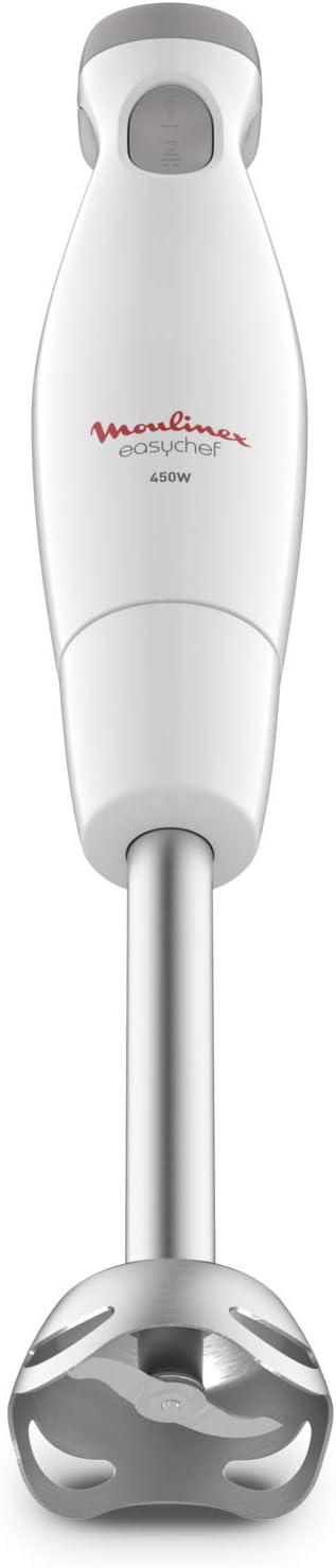 Moulinex Easy Chef Hand Blender with 800 ml Beaker, 450W, White, Plastic/Stainless Steel, DD451127