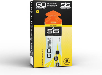 Science In Sport GO Isotonic Energy Gels, Running Gels with 22g Carbohydrates, Low Sugar, Variety Pack of Assorted Flavours, 60ml Per Serving (7 Pack)