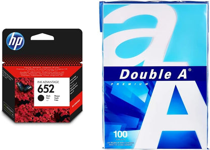 HP 652 Black Original Ink Cartridge [F6V25AE] | Works with HP DeskJet 3787, 3789, 3835, 4535 Printers