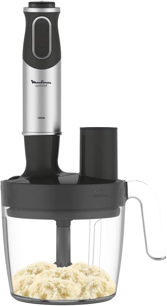 Moulinex Easy Chef Hand Blender with 800 ml Beaker, 450W, White, Plastic/Stainless Steel, DD451127