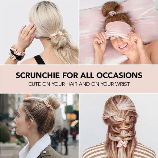 Hair Scrunchies 100% Mulberry Silk Scrunchies