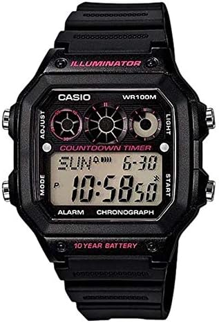 Casio Men's Digital Dial Stainless Steel Band Watch