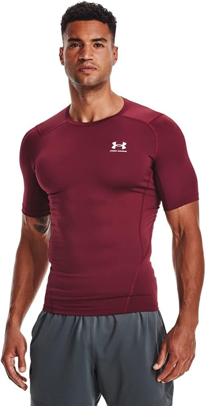 Under Armour mens Armour Heatgear Compression Short-sleeve T-shirt Short Sleeve