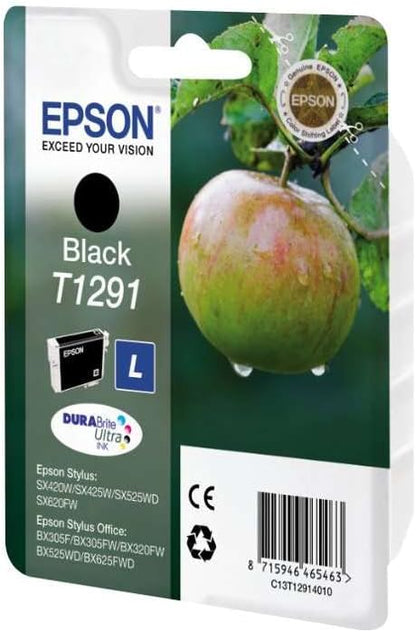 Epson Ink Cart T129 Retail Pack, Black, Genuine, Amazon Dash Replenishment Ready