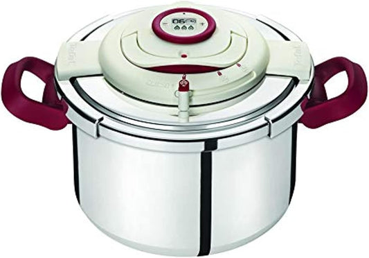 Tefal Stainless Steel Clipso Precision Pressure Cooker 10 Liter, Silver P4411562