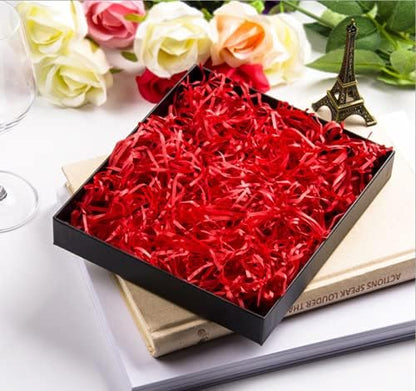 REDDOTGIFT® 100 gram Raffia Paper Shreds Strands Eco-friendly Shredded Crinkle Confetti Crinkle Cut Paper Filling Shredded Paper for Hamper Gift Box Filling (Off-White)