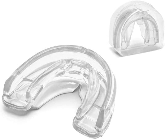 Mouth Guard Sports Youth Mouthguard for Braces Sparring Mouth Guard，Basketball, Football,Premium Quality No Boiling Required for Youth, Teenager (White)