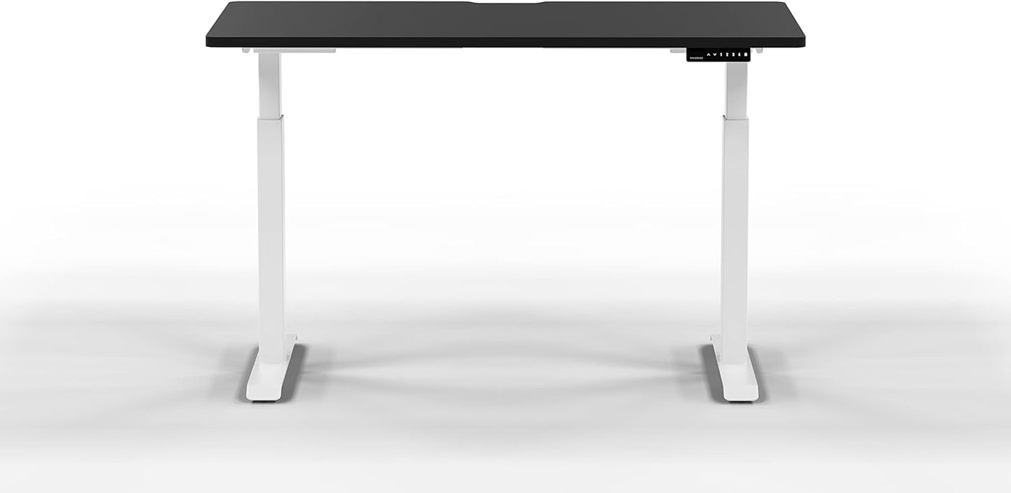 Navodesk Electric Height Adjustable Computer Desk, Bluetooth Enabled White Frame (Frame+Top) (Walnut, 59 x 30 inch)