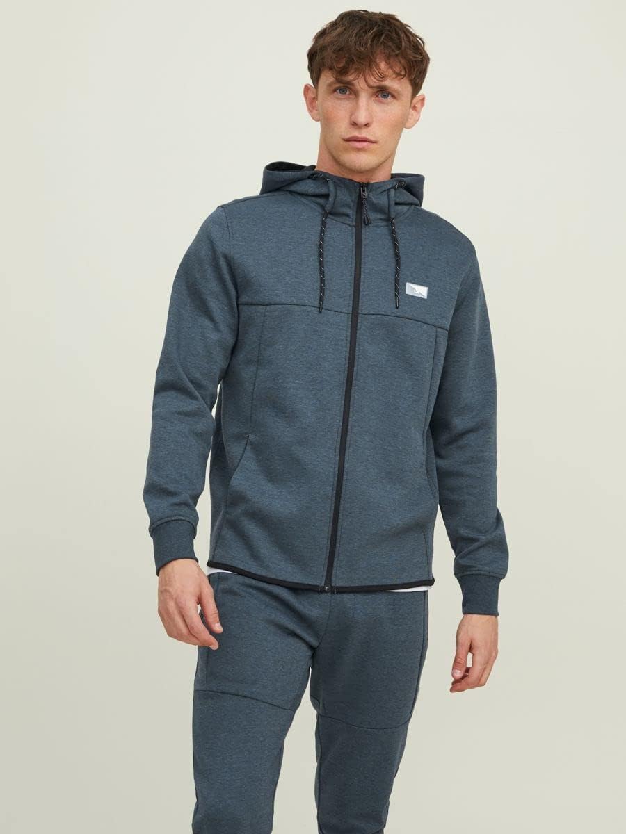 Jack & Jones mens AIR SWEAT ZIP HOOD Sweatshirt (pack of 1)