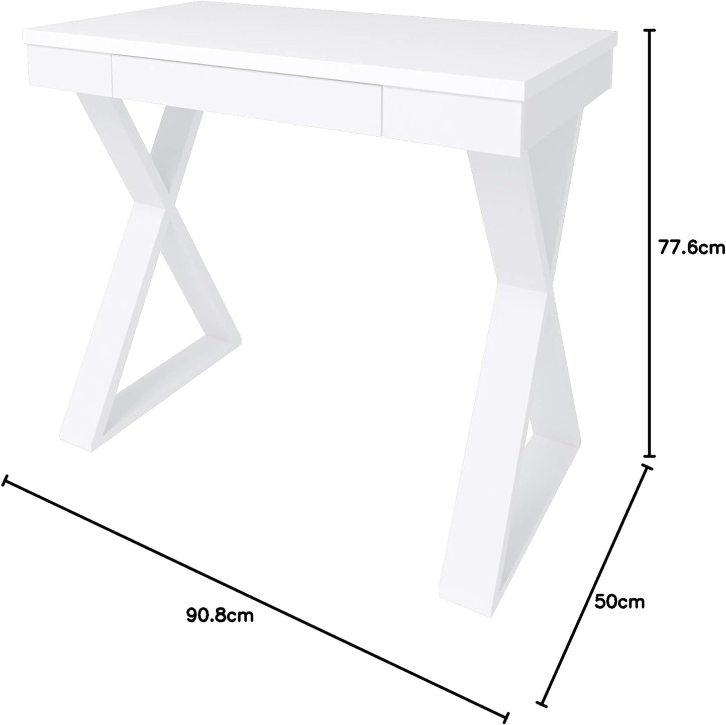 Artany Veneza Desk, Nogal, W 90.8 X D 50 cm H 77.6