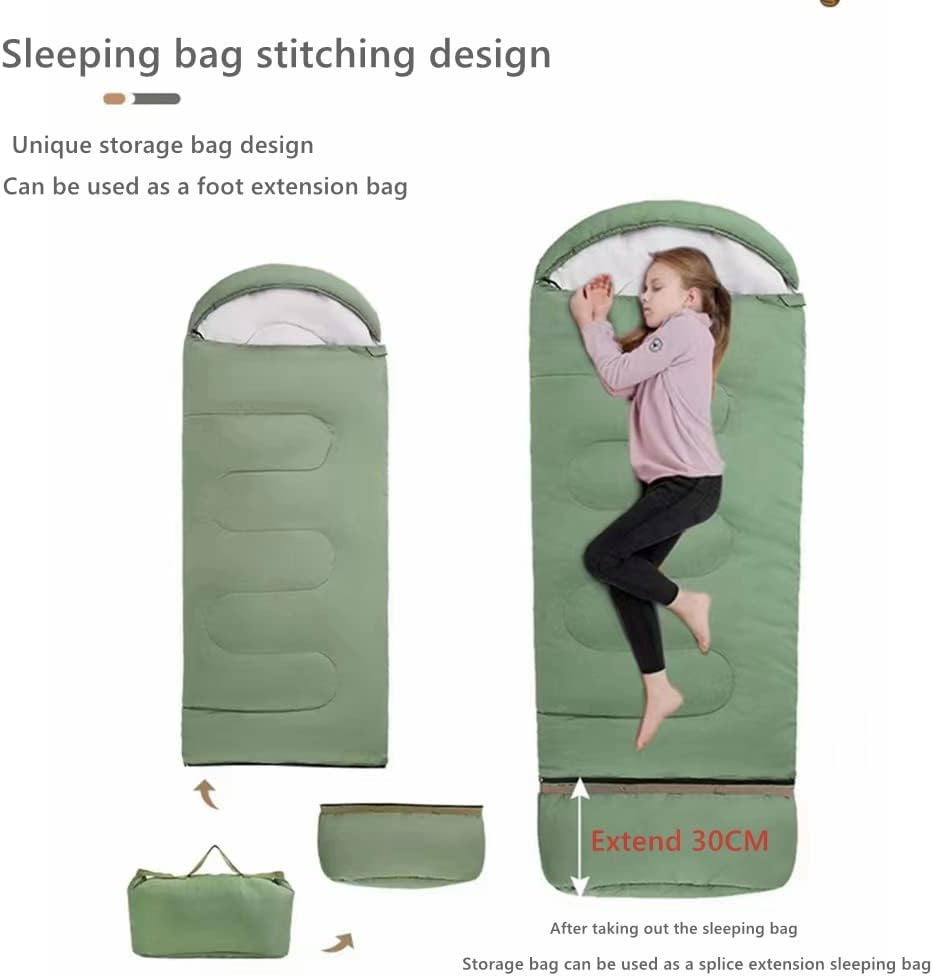 COOLBABY children's growing sleeping bag can be spliced sleeping bag, convenient sleeping bag, suitable for camping home lunch break