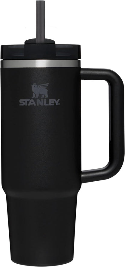 Stanley Quencher H2.0 FlowState Stainless Steel Vacuum Insulated Tumbler with Lid and Straw for Water, Iced Tea or Coffee, Smoothie and More, Cream, 40 oz