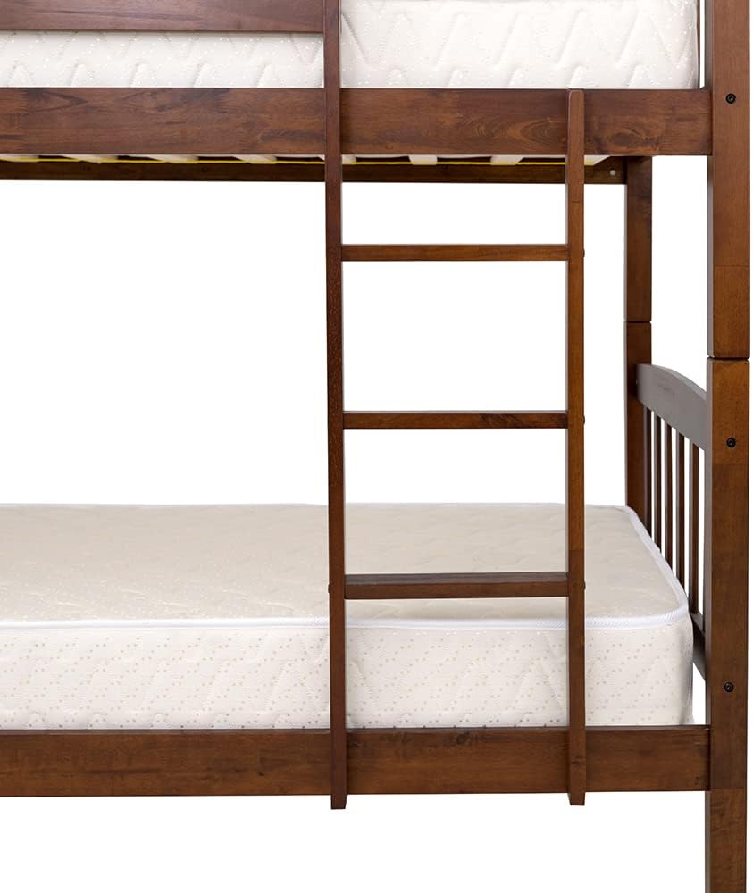 Solid Wood Bunk Bed, Kids Bed With Full Safety 90X190 Cm