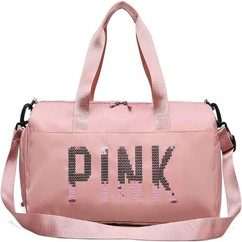 MXM Duffle Women Bags | Travel Sports PINK Handbag.