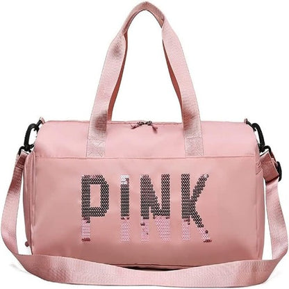 MXM Duffle Women Bags | Travel Sports PINK Handbag.