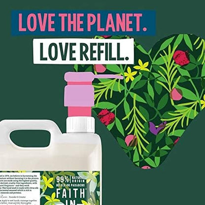 Faith In Nature Natural Aloe Vera Body Wash, Rejuvenating, Vegan & Cruelty Free, No SLS or Parabens, 5L Refill Pack