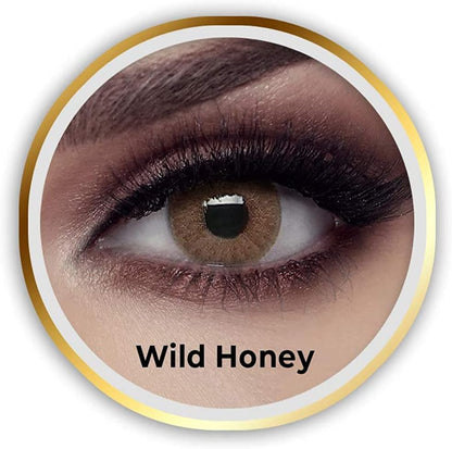 Bella 3 Months Disposable Wild Honey Contact Lenses (Brown )