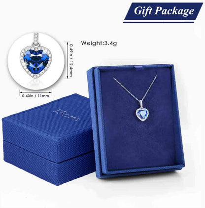 Swarovski Elements Crystal 18K Gold Plated 925 Sterling Silver Pendant Necklace and Studs Earrings J.Rosée Fashion Jewelry Sets for Women Ladies Girls Gift Package