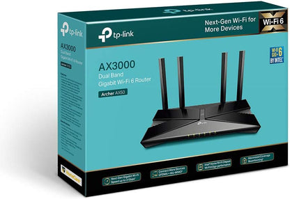 TP-Link Archer AX10 Next-Gen Wi-Fi 6 Router, AX1500 Mbps Gigabit Dual Band Wireless, OneMesh Supported, Beamforming & MU-MIMO, Ideal for Gaming Xbox/PS5/Steam and 4K, Works with Alexa