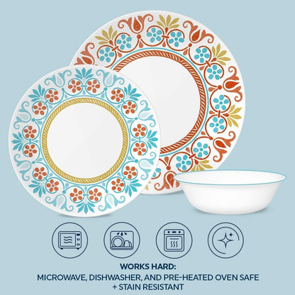 Corelle Terracotta Dreams Set ,White,12pc Set,1147366