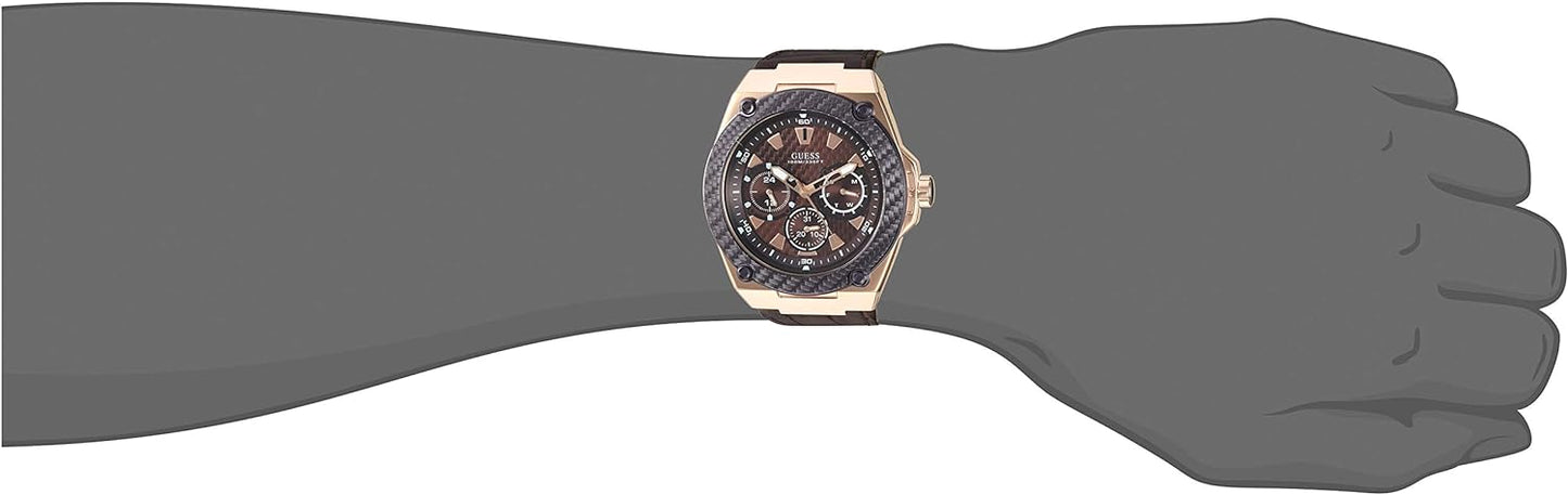 GUESS Men's Stainless Steel Casual Silicone Watch