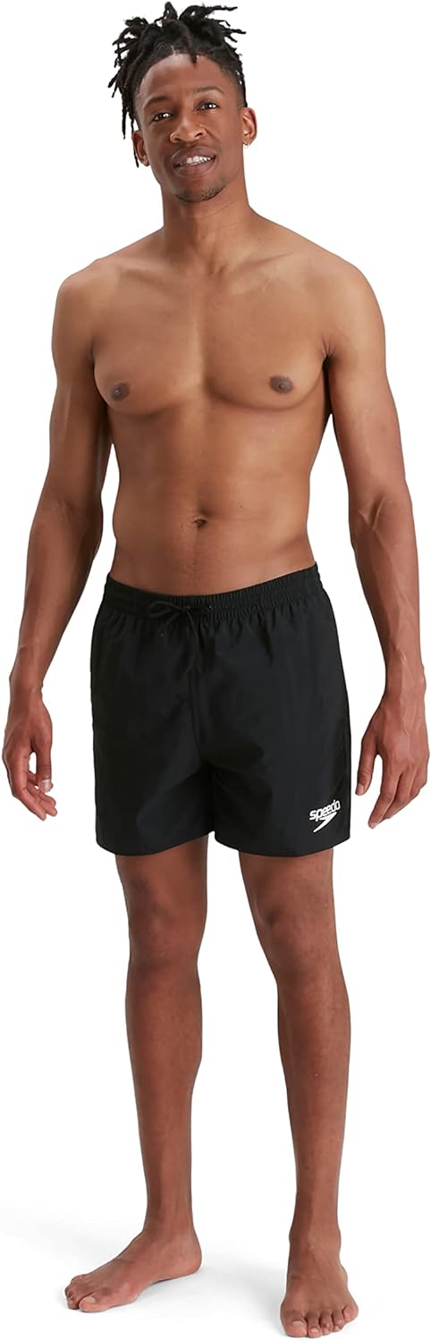 Speedo Essentials 16" Watershorts, Comfortable Fit, Classic Style, Drawstring Waist, Navy, Mens Size XS