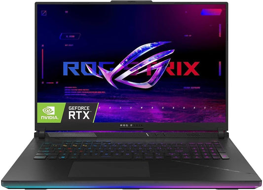 ASUS ROG Strix SCAR 18 G834JY-N6064W Black, Gaming Laptop, i9-13980HX, 32GB, 2TB Performance SSD, NV RTX4090, WIN11 HOME, 18 inch QHD+ 16:10 (2560 x 1600, WQXGA) 240Hz, RGB-Eng-Arb-KB + ROG Backpack.