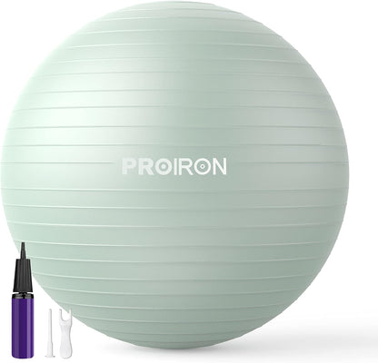 PROIRON Yoga Ball Anti-Burst Exercise Ball Chair with Quick Pump Slip Resistant Gym Ball Supports 500KG Balance Ball for Pilates Yoga Birthing Pregnancy Stability Gym Workout Training