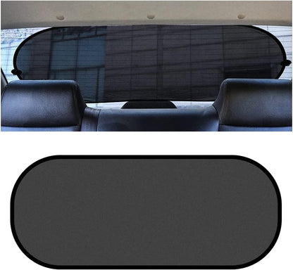 Car Rear Window Sunshade with Suction Cup, 2 Pcs Sun UV Rays Protection for Car Back Window, Sunlight Shield Blocker Mesh Cover for Rear Facing Seats, Car Accessories for Pets/Children (39"x19"/Rear)