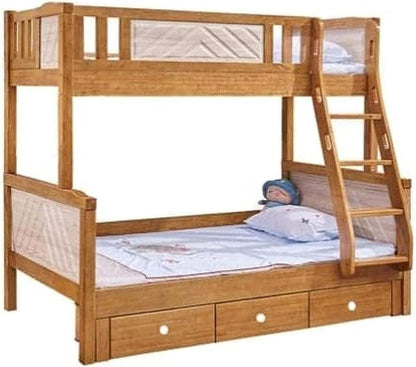 Furniture4Us Wooden bunk bed down queen Double 190/150 cm up twin 190/120 cm