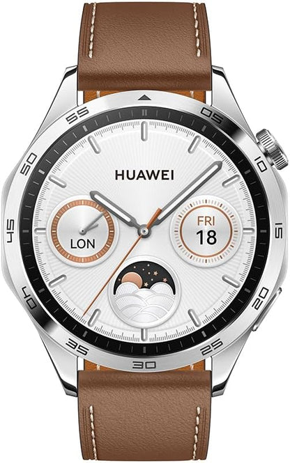 HUAWEI Watch GT4 46mm Smartwatch, Upto 2-Weeks Battery Life, Dual-Band Five-System GNSS Positioning, Pulse Wave Arrhythmia Analysis, 24/7 Health Monitoring, Compatible with Android & iOS, Green