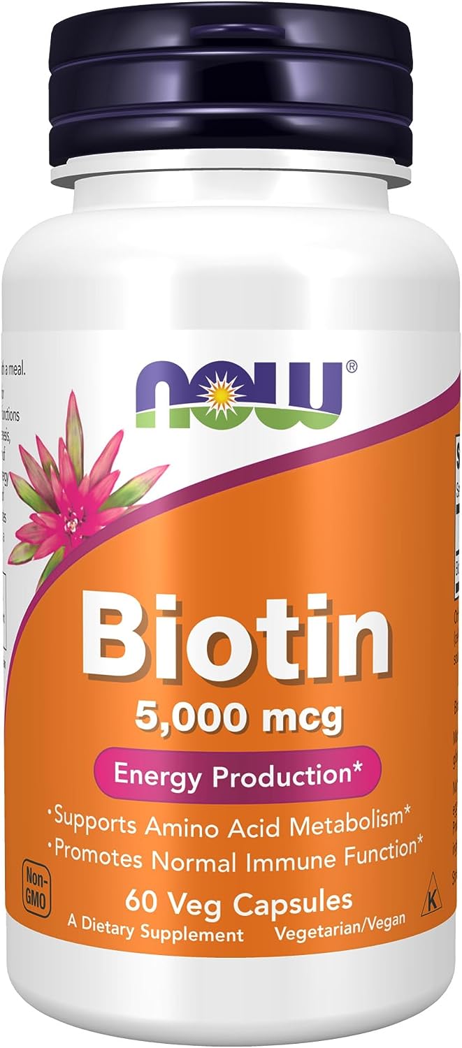 Now Foods Biotin 10,000Mcg Extra Strength Vcaps 120'S New