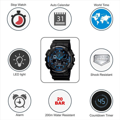 Casio AW 500Bb 1E G Shock Analog Digital Watch