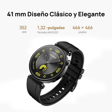Watch GT4 46mm Smartwatch, Upto 2-Weeks Battery Life, Dual-Band Five-System  GNSS Positioning, Pulse Wave Arrhythmia Analysis, 24/7 Health Monitoring,  Compatible With Andriod And iOS - Black: Buy Online at Best Price in