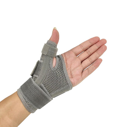 Thumb Splint with Wrist Brace - Thumb Support Brace for Wrist Hand Thumb Stabilizer Fits Both Right Left Hand for Men and Women (Beige)