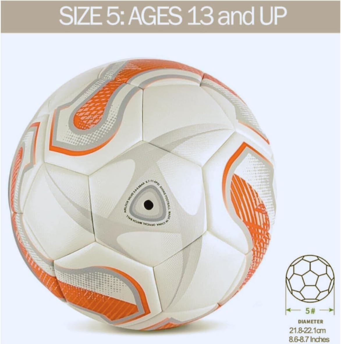 Football Ball World Cup Football with Air Pump, Official Size 5 - Premium Quality Thermal Bonding Machine Stitched, Soccer Ball Best Indoor & Outdoor Quality Football for kids & Adults