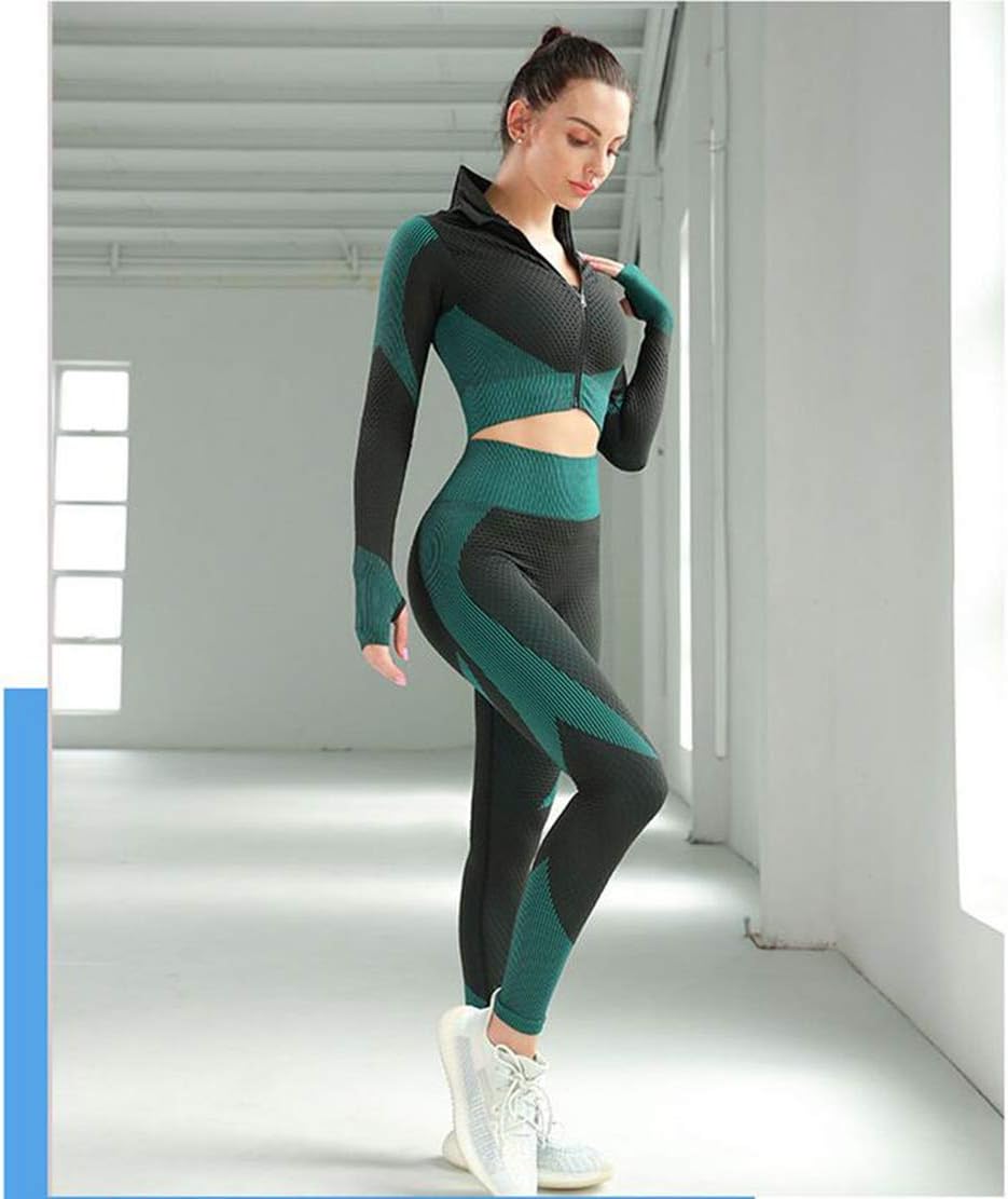 Veriliss 3pcs Gym Clothes for Women Tracksuit Womens Full Set Outfits Workout Joggers Yoga Sportswear Leggings and Stretch Sports Bra Jumpsuits Clothes Sets