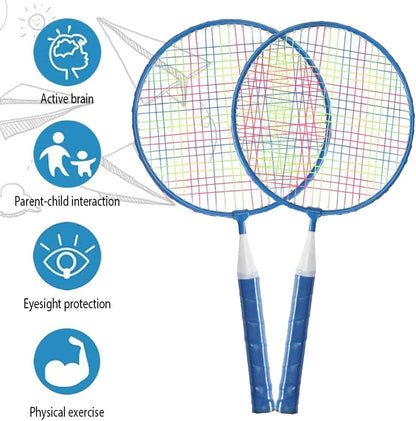 Badminton Rackets for Children,Shuttlecocks Racquet Sports Set w/Lightweight Carrying Bag for Kids Professionals Beginner Players Indoor Outdoor Sport Game