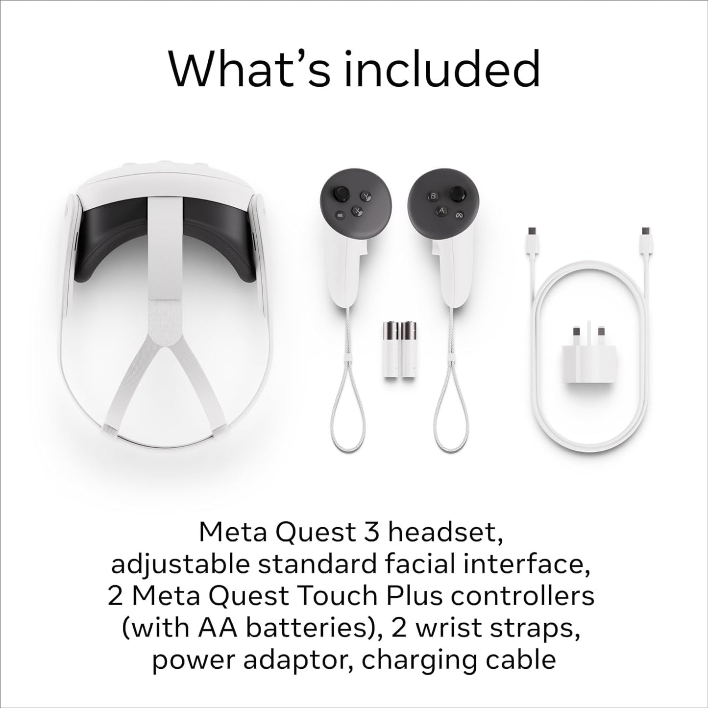 Quest 3 Advanced All-In-One VR Headset 128GB White