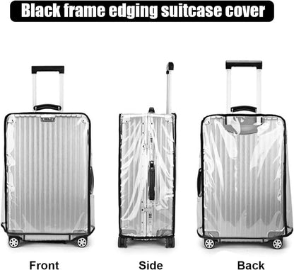 T Tersely Premium PVC Luggage Protector 20/24/26/28/30 Inch - Waterproof, Dustproof & Anti-Scratch Suitcase Covers for Travel Check-in Luggage Protection Rainy Days Durable & Dirt-Resistant (28 Inch)