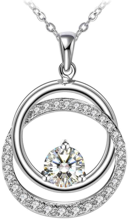 Swarovski Elements 925 Sterling Silver Pendent Necklace for Women Gift JRosee Jewelry