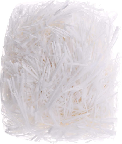 REDDOTGIFT® 100 gram Raffia Paper Shreds Strands Eco-friendly Shredded Crinkle Confetti Crinkle Cut Paper Filling Shredded Paper for Hamper Gift Box Filling (Off-White)