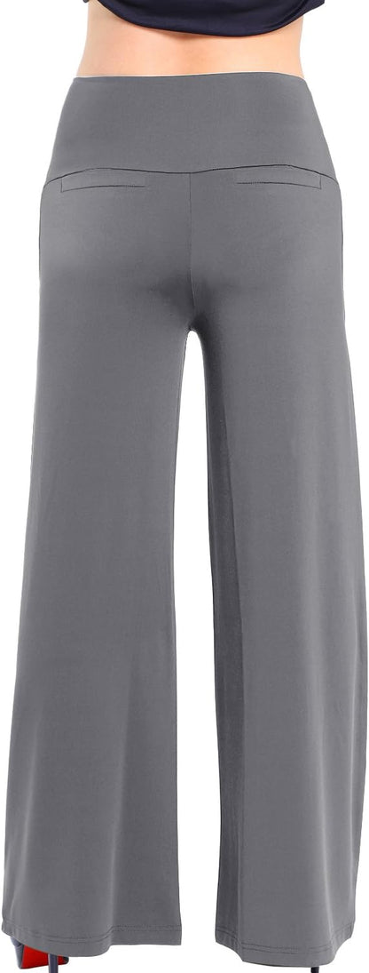 Arolina Women's Stretchy Wide Leg Palazzo Lounge Pants Casual Comfy High Waist Palazzo Pants