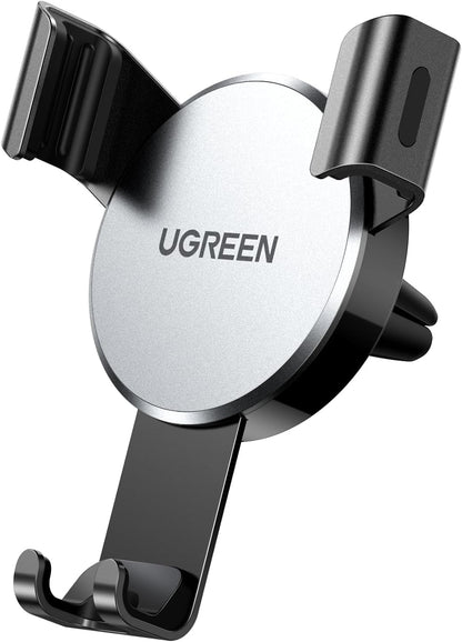 UGREEN Car Phone Holder, Mobile Holder for the Car Air Vent Phone Holder Stand Car Auto Lock Gravity Mobile Phone Mount Ac Vent Car Mount Compatible with iPhone 15/14/13 Series, S23/S22/S21 Z Flip 5 4