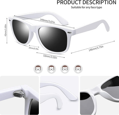 Joopin Polarized Sunglasses Men Women, Classic Square Sun Glasses 100% UV Protection Driving Fishing