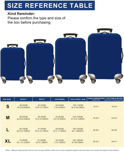 Homarket Travel Luggage Cover Suitcase Protector 18-32 Inch Suitcase Spandex Baggage Covers Washable Dustproof Anti-Scratch (L(26-28 inch luggage), H560)