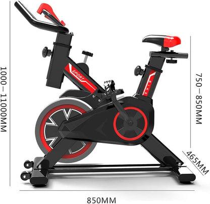 Coolbaby Vertical Indoor Exercise Bike, Silent Cycle With Racing Bike With Adjustable Handlebar And Seat, Aerobic Training Fitness Cardio Bike, Ideal Cardio Trainer Fitness Bike And Trainer