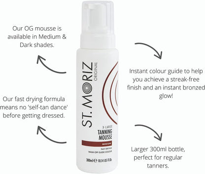 St. Moriz Self Tanning Fast Self Tanning Mousse (With Shade Control)