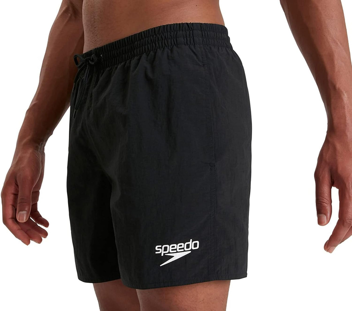 Speedo Essentials 16" Watershorts, Comfortable Fit, Classic Style, Drawstring Waist, Navy, Mens Size XS