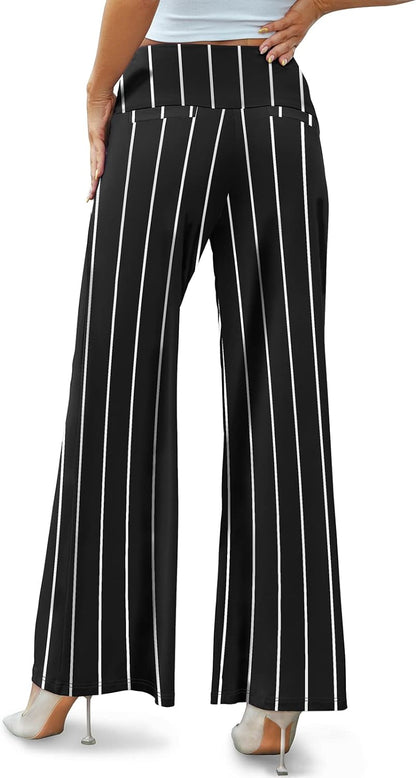 Arolina Women's Stretchy Wide Leg Palazzo Lounge Pants Casual Comfy High Waist Palazzo Pants